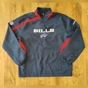 Buffalo Bills Reebok 1/4 Zip Jacket Mens size M